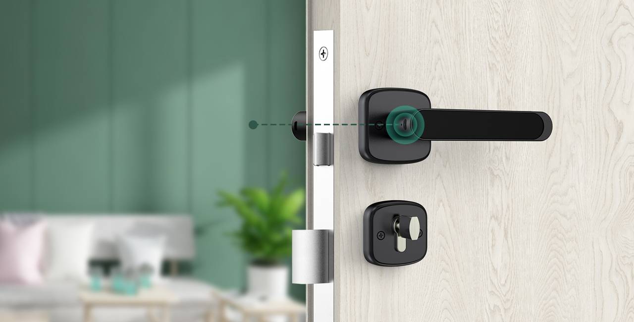 Combo Mini protection Smart lever Door Lock for Bluetooth